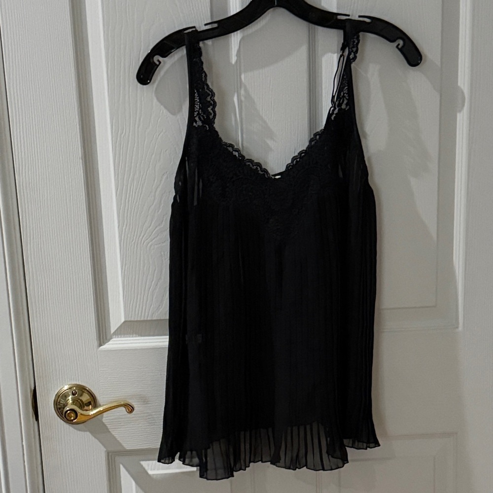 Soma Black Lace Detail Chemise medium